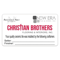 Rectangle EZ-Peel repositionable label made of white gloss paper.... from ASI...