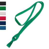 3/8" Blank Polyester Breakaway Lanyards w/ Wide Plastic Hook