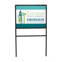Aluminum composite sign with angle-iron frame. 18" x 24".... from ASI 81500...