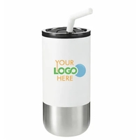 Double Wall Stainless Tumbler with Straw... from ASI 89971 Stuff A Mug