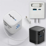 65W Retractable Cable Laptop Wall Charger