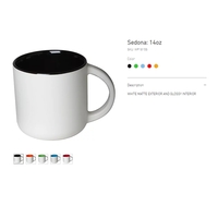 14 Oz Sedona Mugs (Color in/Satin White out)
