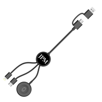 5ft charging cable with Lightning/Type-C connectors, magnetic wireless...