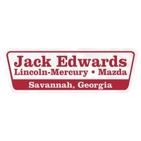 Stock Trapezoid Clear Polyester Car-Cals Decal (1 7/8"x5