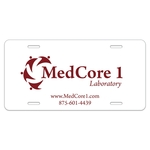 License Plate 0.035" Plastic (6"x12")