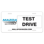 License Plate 0.055" Plastic (6"x12")