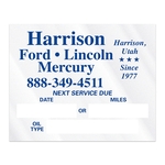 Individual Clear Static Cling Decals for Car Windshield