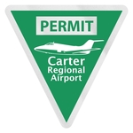 Triangle Clear Polyester Numbered Inside Parking Permit