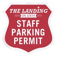 Shield Clear Polyester Numbered Inside Parking Permit Decal