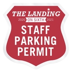 Shield Clear Polyester Numbered Inside Parking Permit Decal