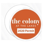 Round Clear Polyester Numbered Inside Parking Permit Decal