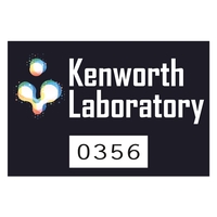 2" x 3" parking permit decal made of white vinyl with... from ASI 56950 Gill...