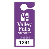 Plastic 23 pt. Numbered Hanging Parking Permit (3" x 6 3/4")