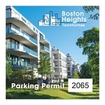 Square White Vinyl Full Color Numbered Outside Parking