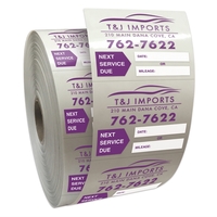 Roll of Clear Static Cling Decals for Car Windshield (2"x2