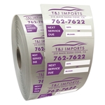 Roll of Clear Static Cling Decals for Car Windshield (2"x2