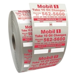 Roll of Clear Static Cling Decals for Car Windshield (2"x2