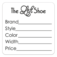 Square die cut roll label made of stock white gloss paper... from ASI 56950...