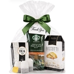 Starbucks Coffee & Tea Comfort Gift Set with Biscotti