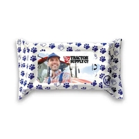 Pouch filled with 15 individual alcohol-free, anti-bacterial wipes.... from...