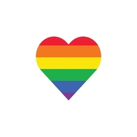 Rainbow heart sticker.... from ASI 98360 WOWLine