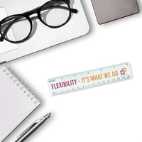 6" ruler made of flexible plastic with large area for full-color... from ASI...