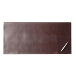 Bonded Leather 32" x 15" No Core Rollable Desk Mat/Pad