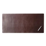 Bonded Leather 36" x 17" No Core Rollable Desk Mat/Pad