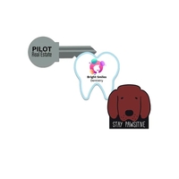 Customizable indoor magnet measuring 18 sq. inches with full color...