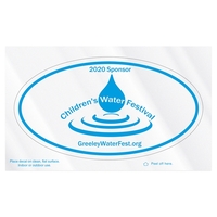 Oval Clear Vinyl Vinyl Post-Cals Decal Postcard