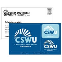 3 Rounded Corner Rectangles Vinyl Post-Cals Decal Postcard