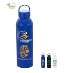 22 OZ Recycled Aluminum Bottle With Carry Lid