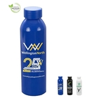 22 OZ Recycled Aluminum Bottle With Screw-On Lid