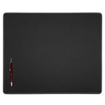 Black Leatherette Stitched Conference Table Pad, 20" x 16"