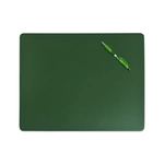 Dark Green Leather 17" x 14" Conference Table Pad
