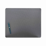 Gray Leather 17" x 14" Conference Table Pad