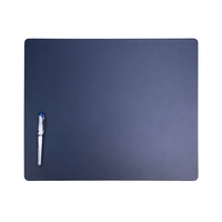 Navy Blue Leather 17" x 14" Conference Table Pad... from ASI 48125 Dacasso /...