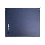 Navy Blue Leather 17" x 14" Conference Table Pad