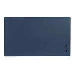Navy Blue Leather 34" x 20" Desk Pad without Rails