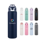 28 Oz Stainless Steel Vacuum Bottle with Easy Carry Handle L