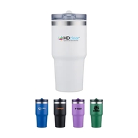 20 Oz Stainless Steel Outer Tumbler with Built in Straw Lid... from ASI 98360...