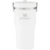 20 oz insulated stainless steel tumbler with flip straw lid, snap... from ASI...