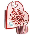 Cupid's Keepsake Box - 1 Milk 1 White Chocolate Oreo w/ Red
