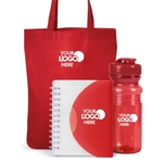 Branded Everyday Essentials Set /Tote, Notebook & Bottle