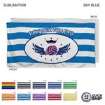 48 Hr Quick Ship - Cabana Stripe Velour Terry Beach Towel