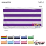 24 Hr Express Ship -Cabana Stripe Dri-Lite Terry Beach Towel