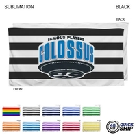 48Hr Quick Ship - Cabana Stripe Sublimated Beach Towel 30X60