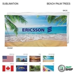72 Hr Fast Ship - Stock Design Sublimated Beach Towel, 30X60