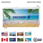 48 Hr Quick Ship - Stock Design Sublimated Beach Towel 30X60