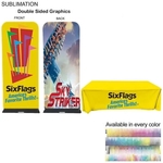 Event Package, 3'W Fabric Banner Steel Base & 6' Tablecloth